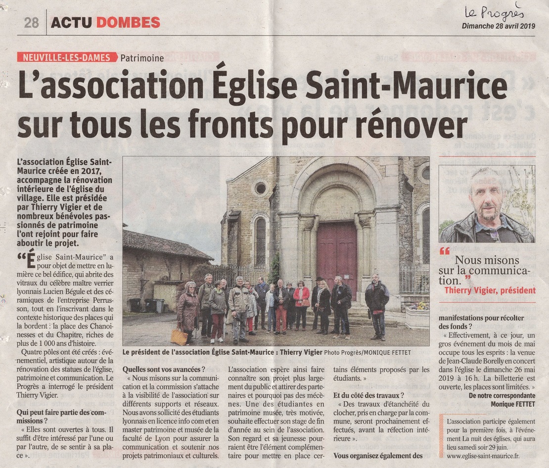 L’association Églie Saint-Maurice sur tous les fronts pour rénover