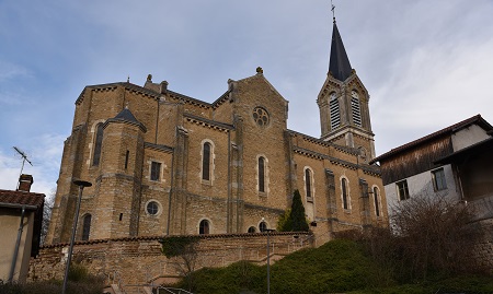 église vue d'en bas