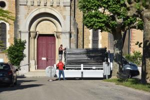 La mise en place et le démontage<br>de l'environnement du chantier